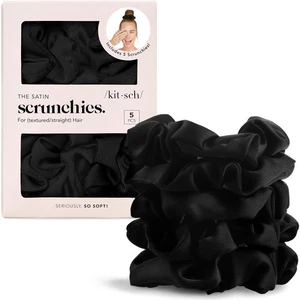 Kitsch Satin Scrunchies for Women – No Crease Hair Ties – Soft Satin Hair... - Picture 1 of 9