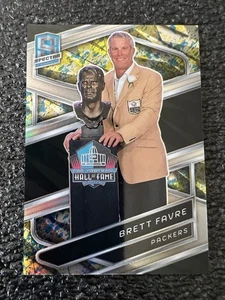 2024 Panini Spectra #102 Brett Favre Packers HOF Neon Splatter Prizm Card #1/8 - Picture 1 of 4