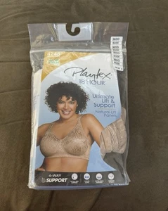 Playtex 18 Hour Ultimate Lift & Support Bra 36DD Nude #4745 Wirefree NWT - Picture 1 of 24