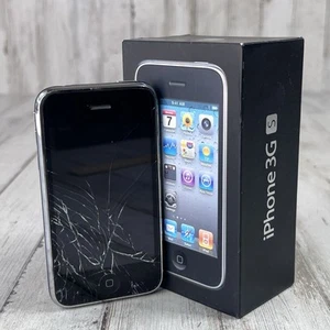 Rare Vintage Black Apple iPhone 3GS A1241 AT&T 8GB w/Original box - Picture 1 of 7