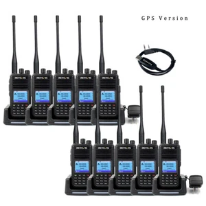 10*Retevis RT3S DMR Doble Banda Ham Radio TDMA 2000mAh UHF/VHF Walkie Talkies+USB - Imagen 1 de 9