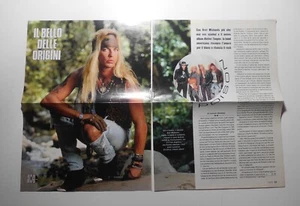 POISON BRET MICHAELS ITALIAN MAGAZINE CLIPPING RITAGLIO 1993 2 PAGINE - Picture 1 of 1