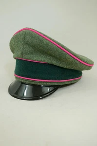 Zweiter Weltkrieg Deutscher Heerpanzeroffizier Wollvisierkappe - Bild 1 von 2
