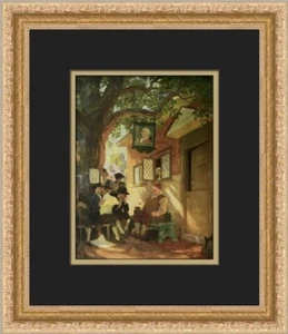 N.C. Wyeth Village Gossip Custom Framed Print - Picture 1 of 2