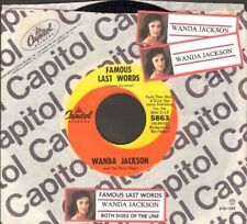 Jackson, Wanda - Famous Last Words Capitol 5863 Vinyl 45 rpm Record