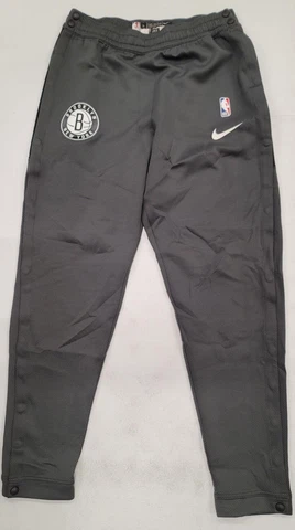 2018/19 Nike BROOKLYN NETS Authentic GAME USED Warm Up Pants Gray W/COA Cover