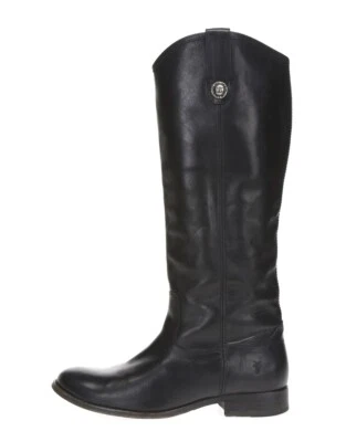 Frye Mujer Melissa Cuero Negro Hasta la Rodilla Botas de Montar Zapatos Talla 7 Foto 1 de 4