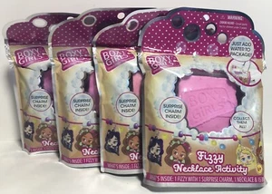 Paquete de actividades de collar efervescente, dije sorpresa para niñas cuadradas - LOTE DE 4 - Imagen 1 de 8