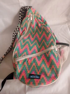 Kavu Paxton Rope Sling Crossbody Bag Pack Bright,Orange, Pink,Green, Rope Strap - Picture 1 of 10