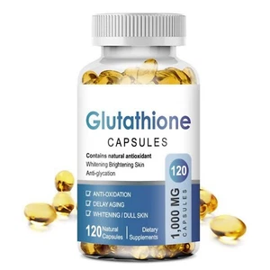 Glutathion Capsules 1000MG 120 Capsules Softgel Health Supplement - Picture 1 of 4