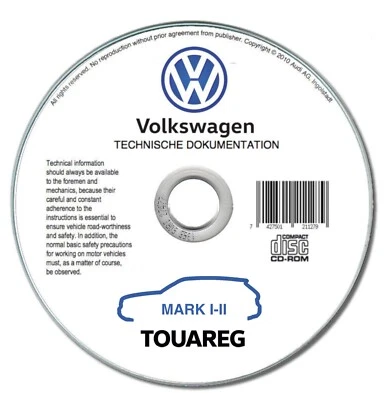 Volkswagen Touareg (2002-2017)  manuale officina riparazione su cd - Immagine 1 di 4