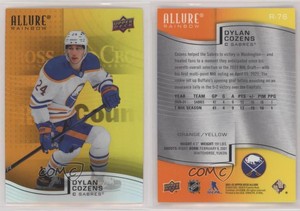 2021-22 Upper Deck Allure Rainbow Orange Yellow Dylan Cozens #R-76