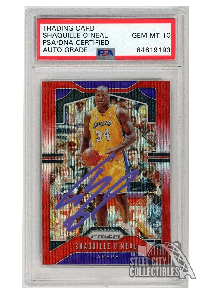 その他 Crown e SHAQUILLE O'NEAL AUTO Panini Shaquille O'Neal Autographed Basketball Trading Cards