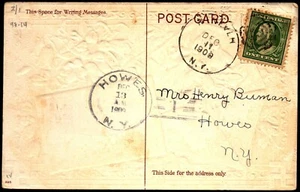 1909 Howes NY Doane Canceled Card - L36264 - Picture 1 of 2