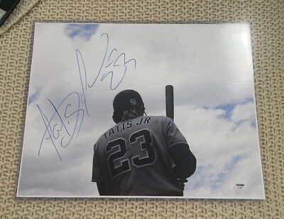 Fernando Tatis Jr Signed Auto 16x20 Photo Psa/Dna Coa HUGE Signature SD Padres - Image 1 of 3