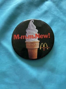 McDonald Ice Cream Pin Back Button MD1-34 - Picture 1 of 3