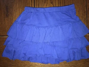 Crewcuts Tiered Skirt Girls Blue Elastic Waistband Size 4/5 - Picture 1 of 2