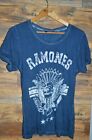 Womens Official Ramones Blue T-shirt Size 6/8 - Extra Small