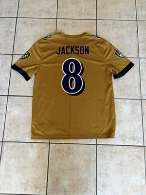 Men’s Large Throwback Lamar Jackson Color Rush Baltimore Ravens Football Jersey - Image 1 of 2