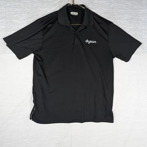 Contour Polo Shirt Mens Large Black Dyson Employee Shirt Short Sleeve - Picture 1 of 6