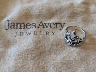 Retired James Avery Fleur De Lis Ring Size 9 - Image 1 of 4