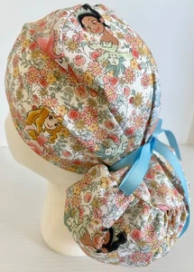 Disney Princesses Medical Ponytail Pouch Surgery  Scrub Cap Chef Hat - Picture 1 of 8