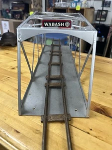 Bridge O Gauge Marx Metal Wabash Bridge Silver With Track - Picture 1 of 19