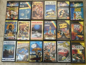 18 x CINTAS PARA JUEGOS DE COMPUTADORA SINCLAIR ZX SPECTRUM 48K - NINJA, AGENTE X, HYPA RAID, - Imagen 1 de 6