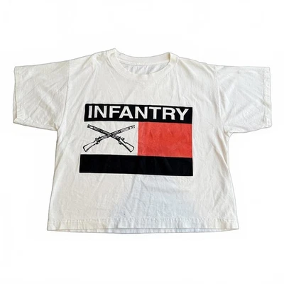 Vintage 90s single stitch INFANTRY no limit BOXY t-shirt XL - Image 1 of 4