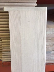 Solid Red Oak Wood Stair Treads 1" thick x 11 1/2" width - 36" 42" 48" 54" - Picture 1 of 3