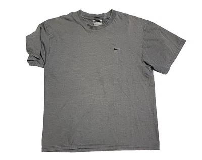 Camisa atlética vintage Nike plateada gris jaspeado cuello redondo para hombre mediana Foto 1 de 4