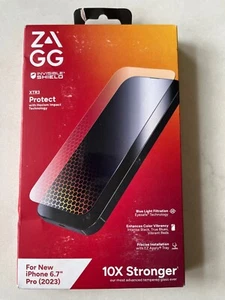 SET OF 2 ZAGG Invisible Shield XTR3 Screen Protector iPhone 15 Pro Max (6.7") - Picture 1 of 1