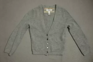 Abercrombie Cardigan Kids Girls Size Small With Pockets Wool Cashmere - Picture 1 of 9