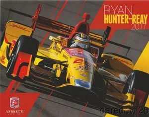 2017 Ryan Hunter-Reay DHL "1st issued" Honda Dallara Indy Car postcard - Picture 1 of 1