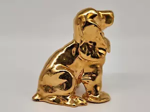 Rookwood 24K Gold Plated Paperweight Golden Spaniel #301 of 500 Limited Edition - Bild 1 von 8