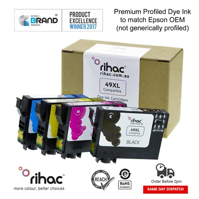 Rihac 49XL Ink cartridge for EPSON XP-2205 XP-4205 49 Premium Dye High Yield - Image 1 of 2