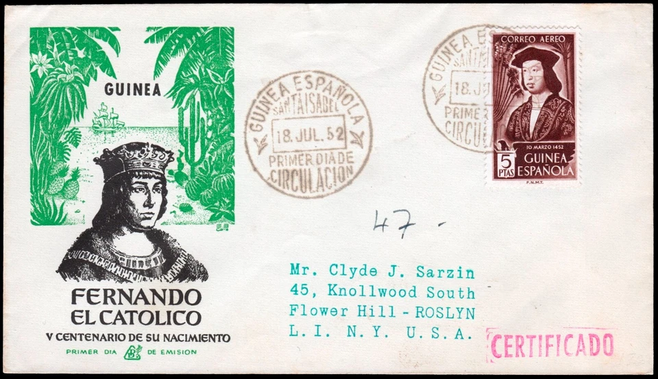 Guinea Esp. - Edi o 317 - Sobre primer día - Imagen 1 de 1