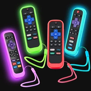 4Pack Case for Roku Remote Cover for Hisense/TCL Roku TV Steaming Stick/Expre... - Picture 1 of 5