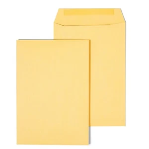 Staples 6-1/2" x 9-1/2" Brown Kraft Catalog Envelopes 100/Box (534701/17096) - Picture 1 of 4