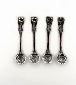 925 Sterling silver Mini Salt Spoon-Small salt spoon,Small powder spoon SET OF 4 - Picture 1 of 7
