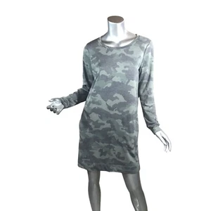 Jane & Delancey Women's Small Comfy Camo Dress with Pockets Long Sleeve Casual D - Picture 1 of 14