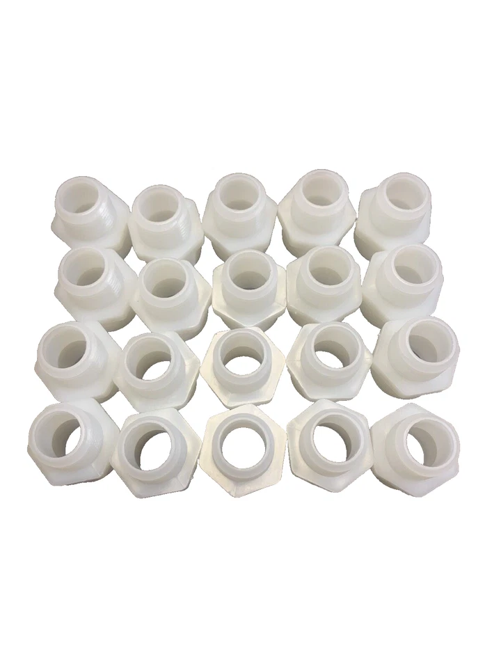 20pack 3/4"MNPT X 1/2"MNPT Hex Nipple Nylon Reducer Nipple - Image 1 of 1