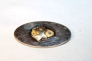 Vintage Jostens 10K Gold Filled Dove Diamond Pin Brooch Holy Spirit Peace - Picture 1 of 4
