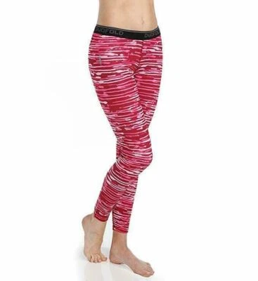 Champion Varitherm Baselayer Pants Womens SM Duofold Thermatrix Pink Drip Stripe - Image 1 of 4