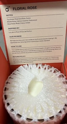 Dossier FLORAL ROSE CANDLE 17.5oz / 4 x 4 in. New - Image 1 of 2