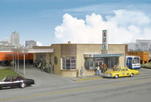 WALTHERS Cornerstone 9332934 1/87 HO Scale 30's SILVER SPRINGS BUS TERMINAL Kit - Picture 1 of 6