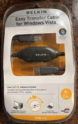 BELKIN Easy Transfer Cable for Windows Vista NEW IN BOX   - Image 1 of 4