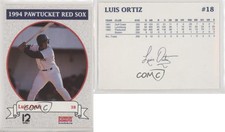 1994 Dunkin' Donuts Pawtucket Red Sox Luis Ortiz #18