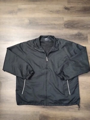 Pga Tour Mens Jacket Black Sip Up Size Xl Wind Water Resistant - Image 1 of 4