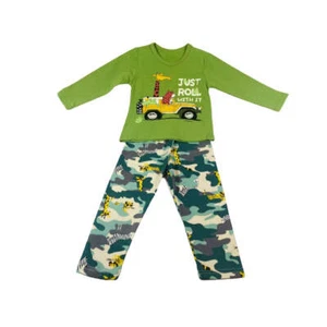 Trendy Just Roll With It Cozy Cotton Pajama Set Comfortable Sleepwear - Picture 1 of 9